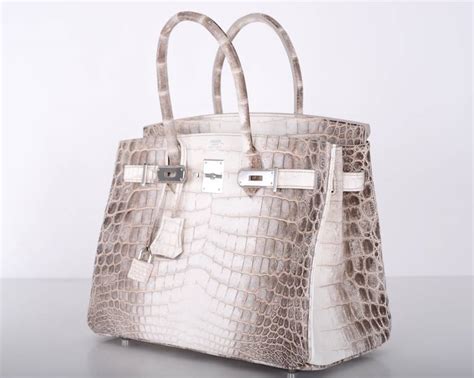 hermes birkin himalayan crocodile matte 25 white brown|Hermes Birkin himalayan crocodile price.